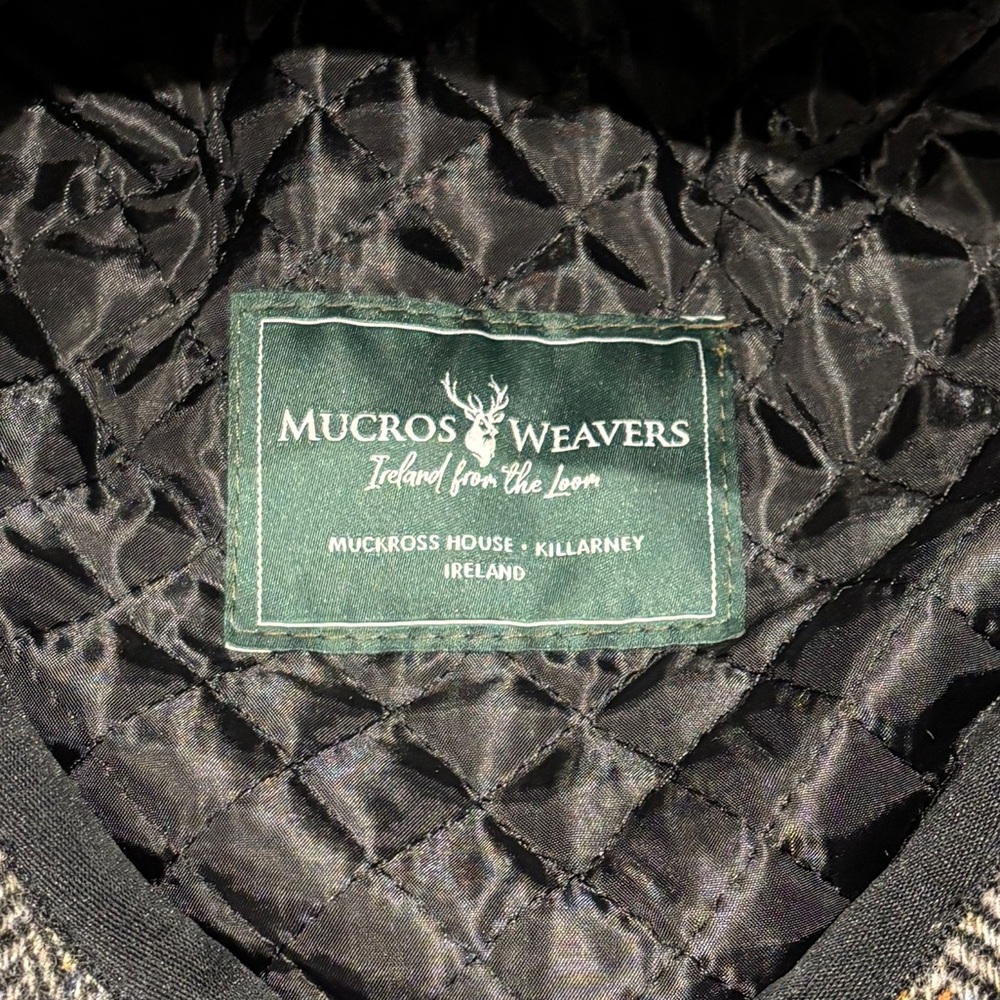 Mucros Weavers Tweed Herringbone Wool Flat Cap - Picture 3 of 4
